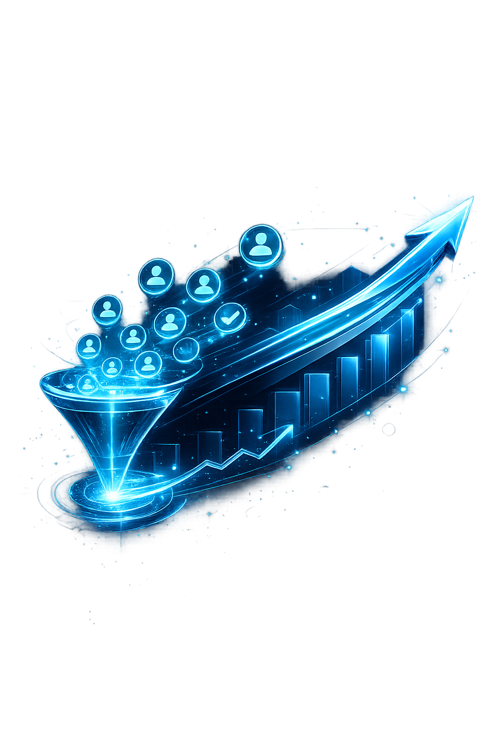 Illustration representing high-quality leads driving business success